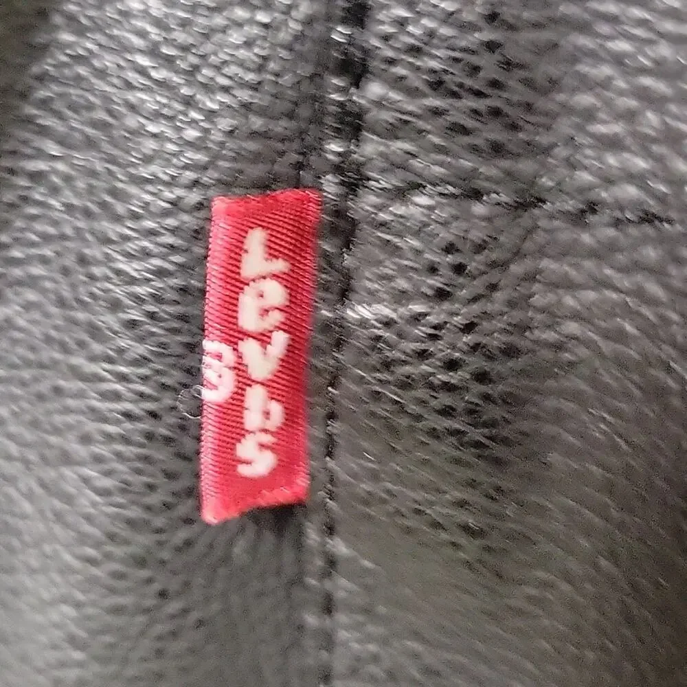 Levi Strauss & Co. Faux Leather Full Zip Jacket Mens Size Large